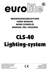 EuroLite CLS-40 Mode D'emploi