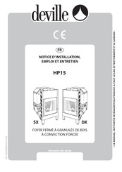 deville HP15 Notice D'installation, Emploi Et Entretien
