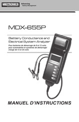 Midtronics MDX-655P Manuel D'instructions