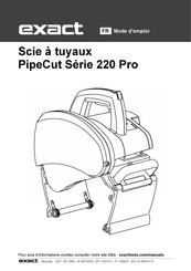 eXact PipeCut 220 Pro Mode D'emploi