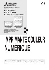 Mitsubishi Electric CP-D707DW Manuel De L'utilisateur