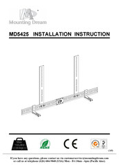 Mounting Dream MD5425 Instructions D'installation