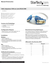 Startech ICUSB232 Guide De L'utilisateur