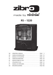 Toyotomi Zibro RS-1220 Manuel D'utilisation