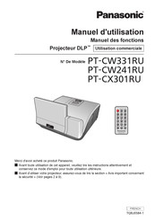 Panasonic PT-CX301RU Manuel D'utilisation