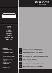 Fulgor Milano CWD 12 Instructions Pour L'installation Et L'utilisation