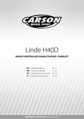 Carson Linde H40D Mode D'emploi