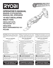 Ryobi PCL430 Manuel D'utilisation