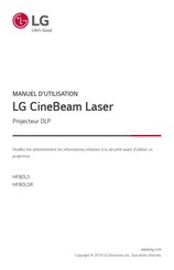 LG CineBeam Laser HF80LSR Manuel D'utilisation
