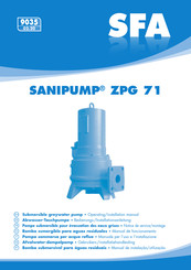 SFA SANIPUMP ZPG 71.1 S Notice De Service / Montage