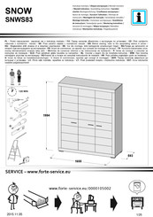 Forte SNOW SNWS83 Notice De Montage