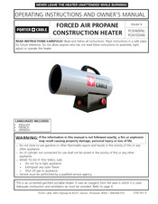 Porter Cable PCXH125FAV Instructions D'utilisation Et Manuel Du Propriétaire