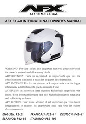 AFX FX-60 Manuel Du Propriétaire