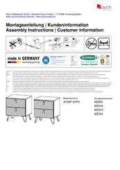 Rauch MZ223 A766P.0HP0 Instructions De Montage