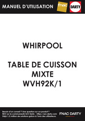 Whirlpool WVH92K/1 Mode D'emploi