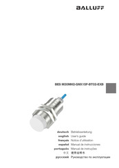 Balluff BES M30MH2-GNX15F-BT02-EXB Notice D'utilisation