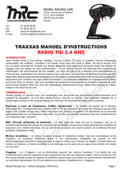 Traxxas RADIO TQi 2.4 GHZ Manuel D'instructions