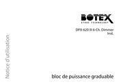 thomann Botex DPX-620 III 6-Ch. Dimmer Inst. Notice D'utilisation