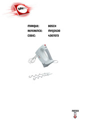 Bosch MFQ3530 Mode D'emploi