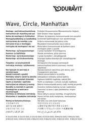 DURAVIT Circle CE4230 000S Notice De Montage Et D'utilisation
