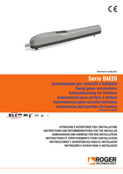 Roger Technology BM20/340 Instructions Et Avertissements Pour L'installateur