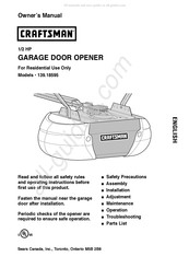 Craftsman 139.18595 Manuel Du Propriétaire