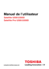 Toshiba Satellite U500 Manuel De L'utilisateur