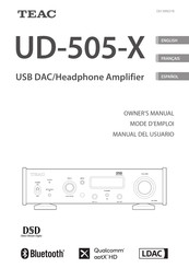 Teac UD-505-X Mode D'emploi