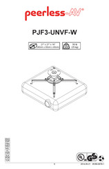 peerless-AV PJF3-UNVF-W Mode D'emploi