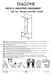 Diagone INDUSTRIEL RANGEMENT E13 Notice De Montage