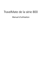Acer TravelMate 800 Serie Manuel D'utilisation
