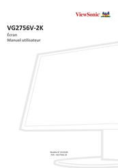 ViewSonic VG2756V-2K Manuel Utilisateur
