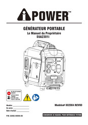 iPower SUA2301i Manuel Du Propriétaire