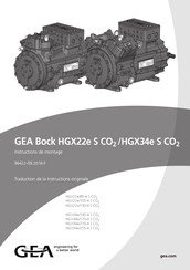 GEA HGX22e S CO2 Serie Instructions De Montage