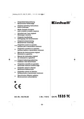 EINHELL 1535 TC Mode D'emploi D'origine