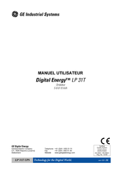GE Digital Energy LP 31T Manuel Utilisateur