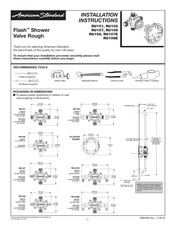 American Standard Flash RU108E Instructions D'installation