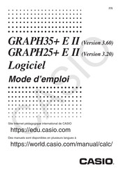 Casio GRAPH35+ E II Mode D'emploi