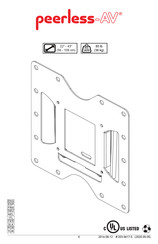 peerless-AV Paramount PF632 Mode D'emploi