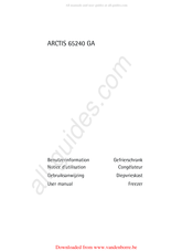 Aeg ARCTIS 65240 GA Notice D'utilisation