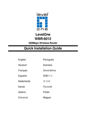 LevelOne WBR-6012 Guide D'installation Rapide