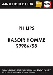 Philips S9986/58 Mode D'emploi