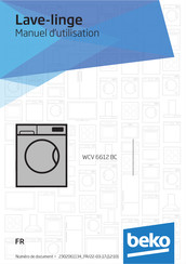 Beko WCV 6612 BC Manuel D'utilisation