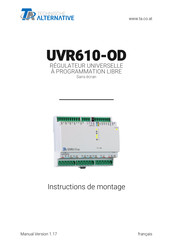 Technische Alternative UVR610-OD Instructions De Montage