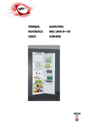 Whirlpool ARG18481SF++ Guide Rapide