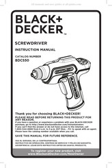 Black & Decker BDCS50 Mode D'emploi