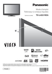 Panasonic VIERA TX-L42U10EA Mode D'emploi