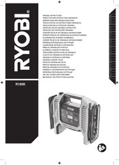 Ryobi ONE+ R18MI Traduction Des Instructions Originales