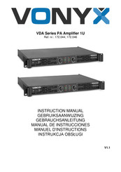 Vonyx VDA Serie Manuel D'instructions