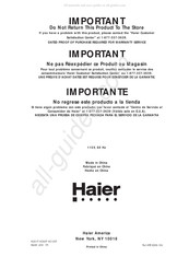 Haier HC61F Guide De L'utilisateur